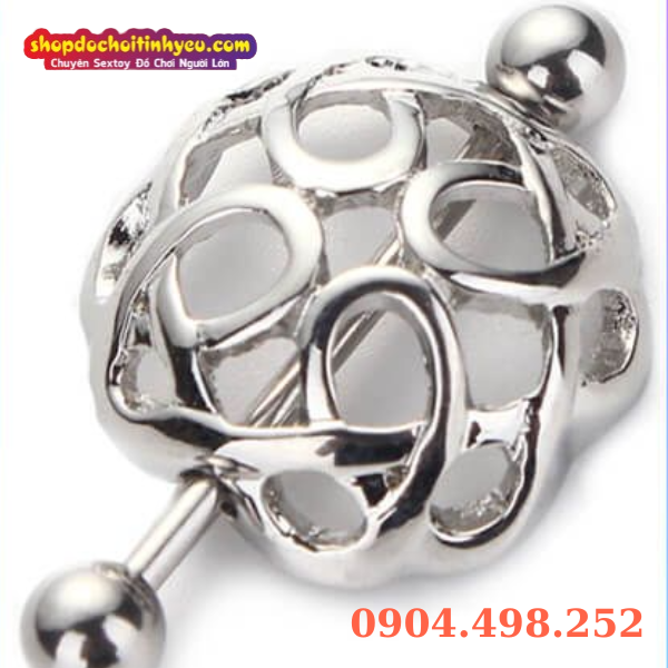 Khuyên vòng ngực chắn núm vú unisex thép không gỉ gợi cảm