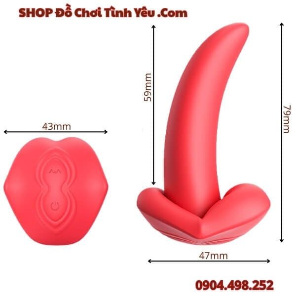 Lưỡi Rung Mềm Mại Massage Điểm G Âm Đạo Có Điều Khiển Từ Xa