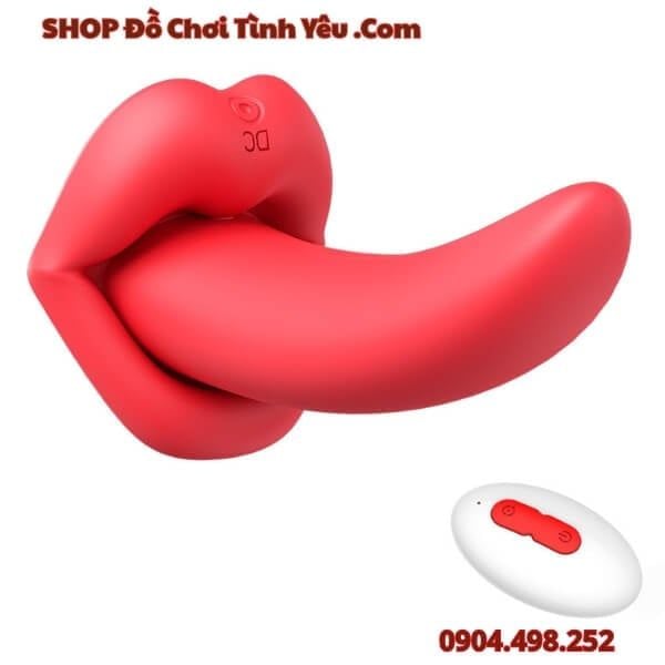 Lưỡi Rung Mềm Mại Massage Điểm G Âm Đạo Có Điều Khiển Từ Xa