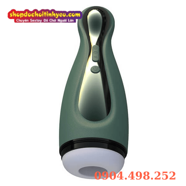 Cốc thủ dâm bú mút cầm tay cho nam màu xanh