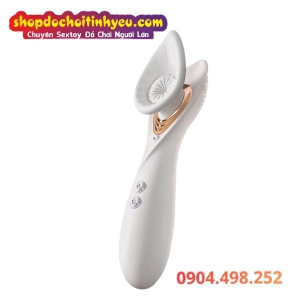 Máy Bú Hút Xoáy Tích Hợp Mặt Cọ Rung Kích Thích Lên Đỉnh
