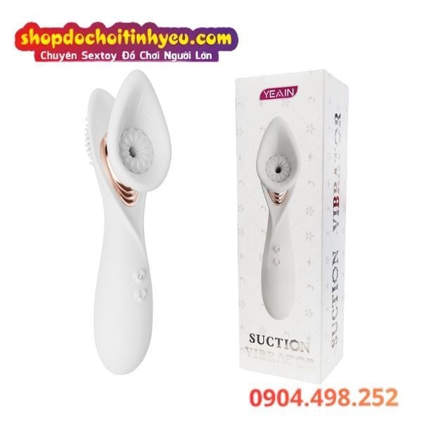 Máy Bú Hút Xoáy Tích Hợp Mặt Cọ Rung Kích Thích Lên Đỉnh