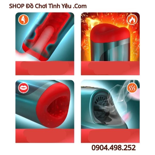 Máy Bú Mút Mô Phỏng Miệng Rên Rỉ Gia Nhiệt Thông Minh LETEN