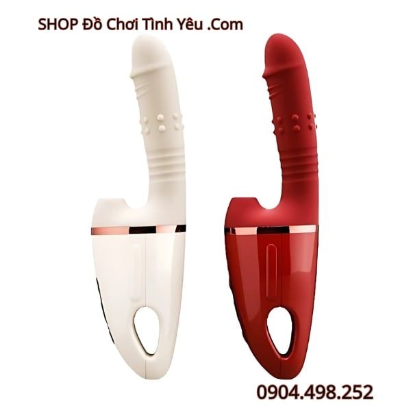 Máy Dương Vật Giả Bi Nổi Rung Thụt Kèm Đầu Hút Điều Khiển App
