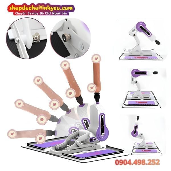 Máy Dương Vật X8 Rung Thụt Tự Động Tháo Lắp Dạng Túi Xách