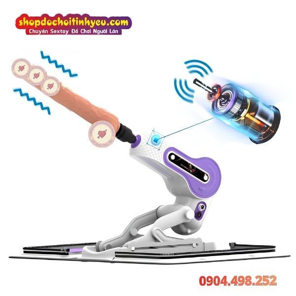 Máy Dương Vật X8 Rung Thụt Tự Động Tháo Lắp Dạng Túi Xách