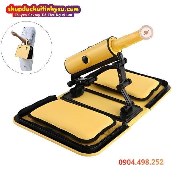 Máy Làm Tình X5 Rung Thụt Có Nhiệt Ngụy Trang Túi Xách Vàng