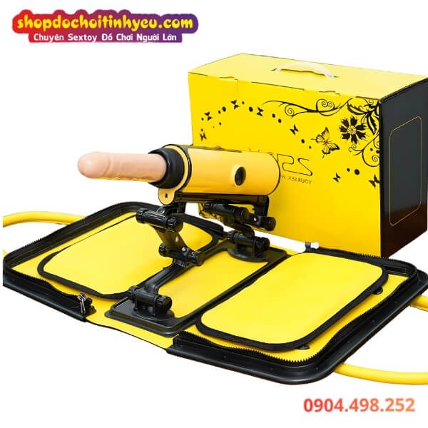 Máy Làm Tình X5 Rung Thụt Có Nhiệt Ngụy Trang Túi Xách Vàng