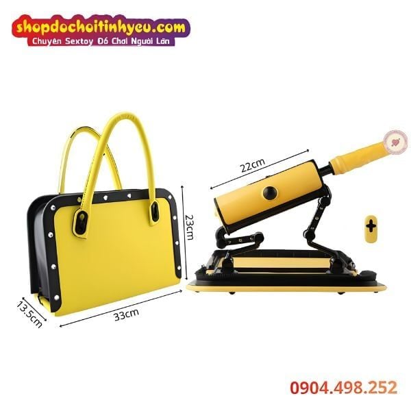 Máy Làm Tình X5 Rung Thụt Có Nhiệt Ngụy Trang Túi Xách Vàng