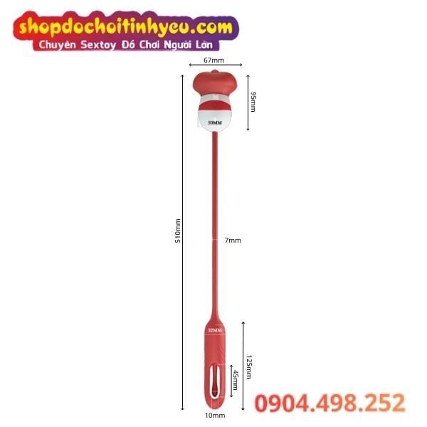 Máy Lưỡi Liếm Dây Kèm Đầu Que Rung Có Thanh Vỗ Đập ALYSS