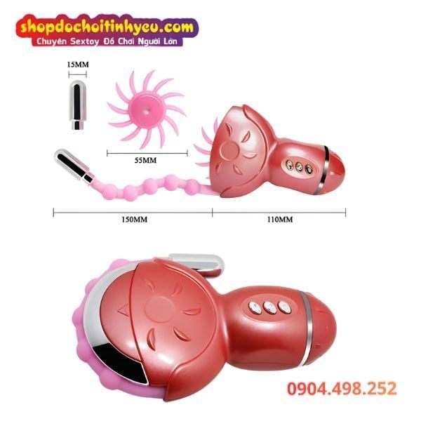 Máy Lưỡi Xoay Liếm Kèm Trứng Rung Cường Độ Cao ROLLING FUN