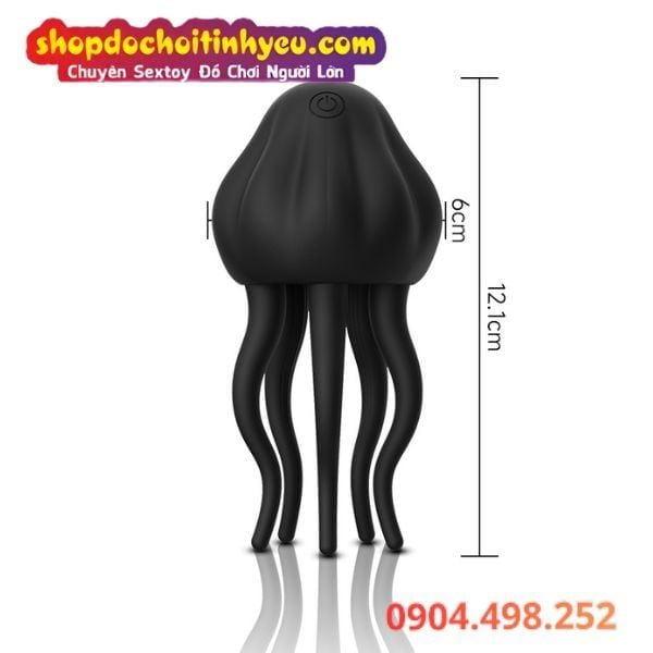 Máy Luyện Tập Dương Vật Thiết Kế Hình Con Sứa Rung Kích Thích