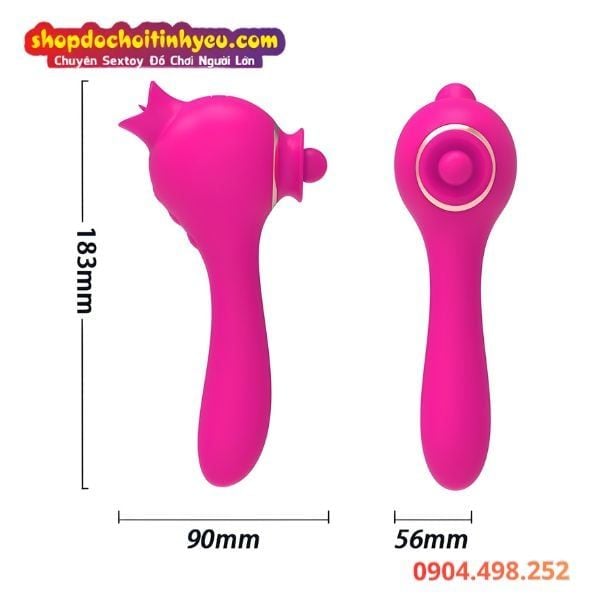 Máy Massage Ba Động Cơ Rung Vỗ Liếm Nhiều Chế Độ Kích Thích