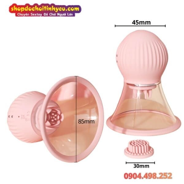 Máy Massage Ngực Xoay Rung Đa Tần Số Điều Khiển Qua App