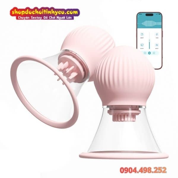 Máy Massage Ngực Xoay Rung Đa Tần Số Điều Khiển Qua App