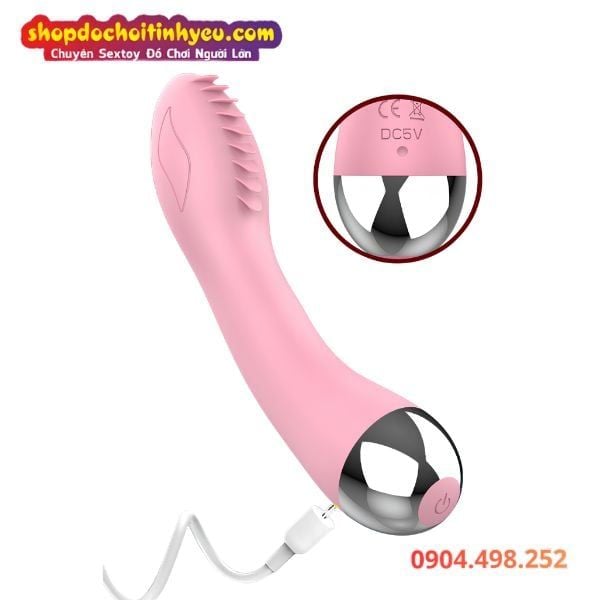 Máy Rung AV Đa Tần Số Tích Hợp 9 Đầu Lưỡi Mơn Trớn Điểm G