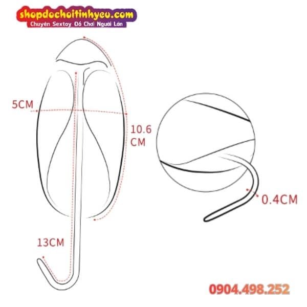 Máy Rung Bao Trọn Đầu Dương Vật Kèm Que Kích Thích Niệu Đạo