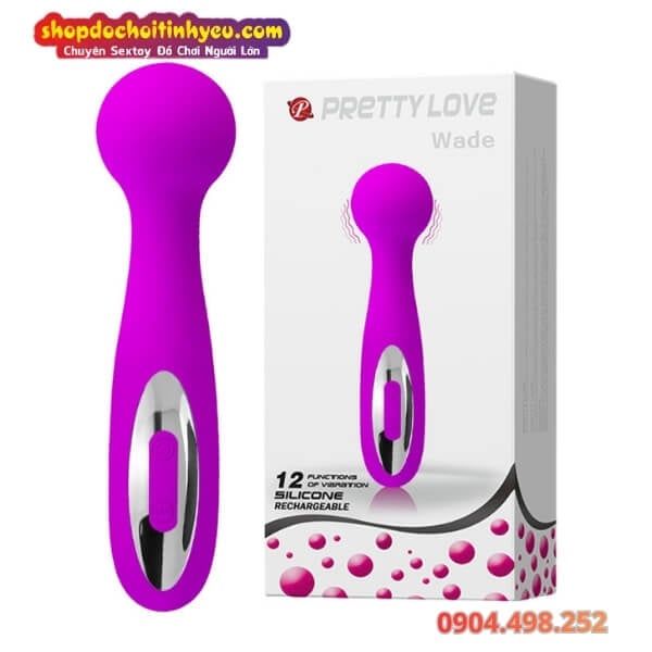 Máy Rung Đầu Tròn 12 Tần Số Kích Thích PRETTY LOVE WADE