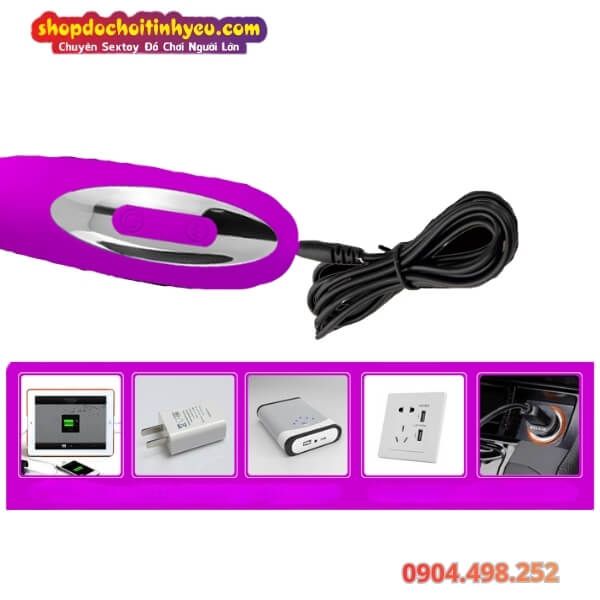 Máy Rung Đầu Tròn 12 Tần Số Kích Thích PRETTY LOVE WADE