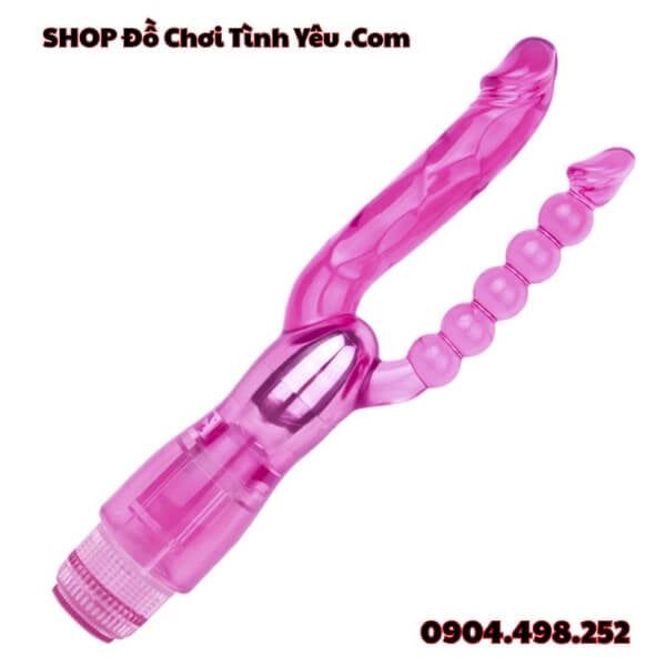 Máy Rung Hậu Môn Hai Đầu Dương Vật Và Chuỗi Bi Kích Thích Kép