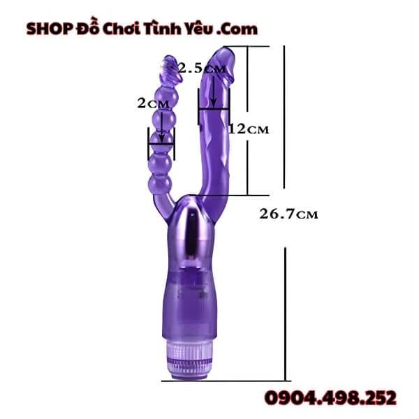 Máy Rung Hậu Môn Hai Đầu Dương Vật Và Chuỗi Bi Kích Thích Kép