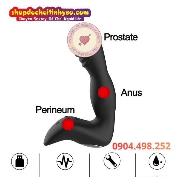 Máy rung hậu môn massage đáy chậu tuyến tiền liệt cực mạnh