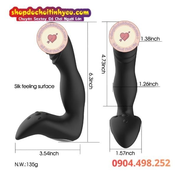 Máy rung hậu môn massage đáy chậu tuyến tiền liệt cực mạnh