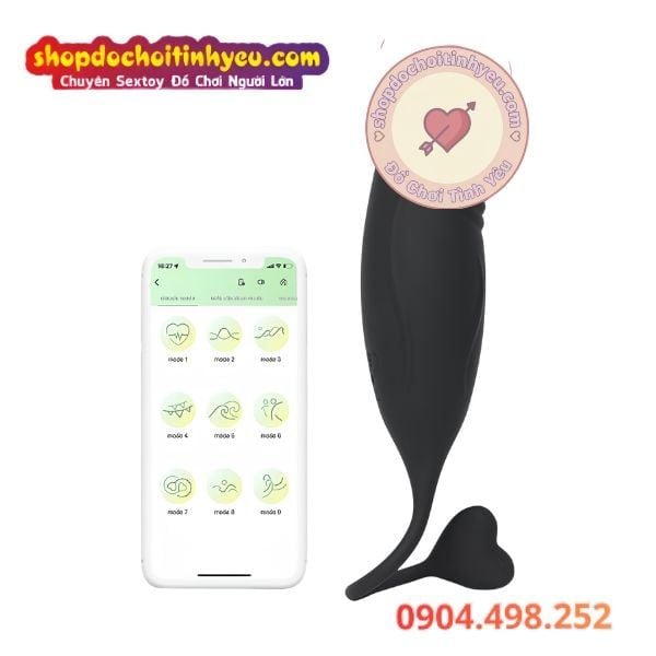 Máy rung hình dương vật điều khiển từ xa áp APP điện thoại