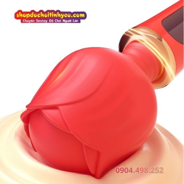 Máy Rung Hoa Hồng Mini Kèm Xoay 360 Độ Mơn Trớn ROSE VIBRATOR