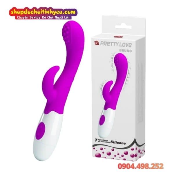 Máy Rung Kép Móc Cua Âm Đạo Có Gai Nhám Kích Thích Điểm G