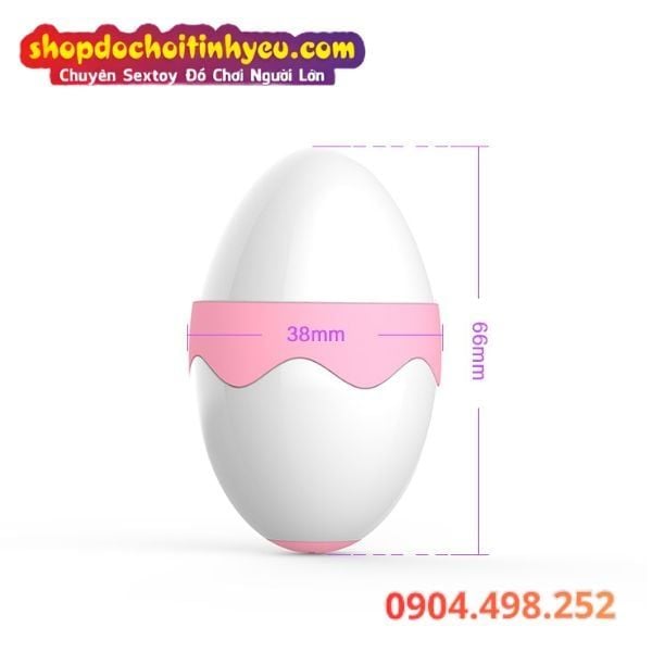 Máy Rung Liếm Kết Hợp Hút Thiết Kế Hình Quả Trứng Gà Mini
