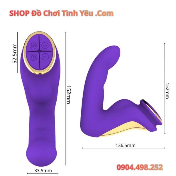 Máy Rung Ngón Tay Móc Xoa Điểm G Âm Vật Có Sưởi Ấm LETEN