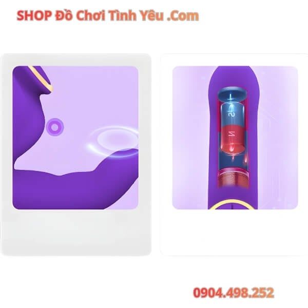 Máy Rung Ngón Tay Móc Xoa Điểm G Âm Vật Có Sưởi Ấm LETEN