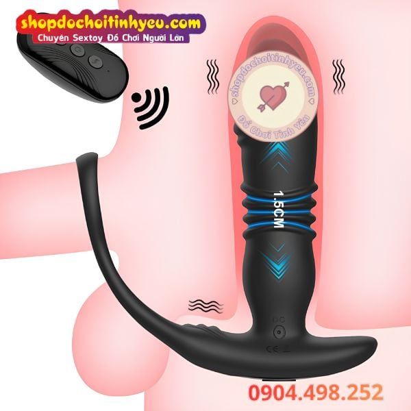 Máy rung thụt cửa sau điều khiển từ xa 3 trong 1 cho nam