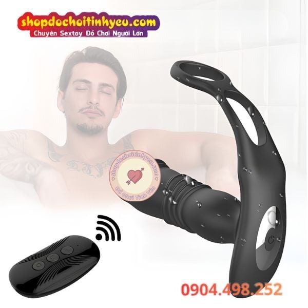 Máy rung thụt cửa sau điều khiển từ xa 3 trong 1 cho nam
