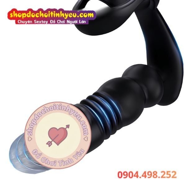 Máy Rung Thụt Hậu Môn Kèm Vòng Đeo Tinh Hoàn Điều Khiển Từ Xa