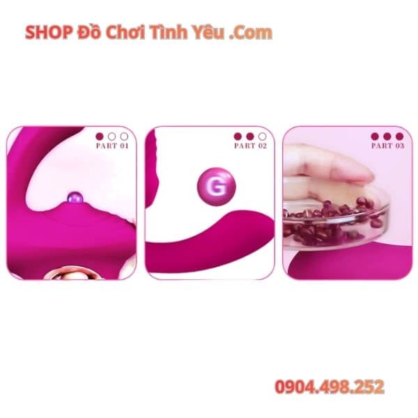 Máy Rung Thụt Đa Tần Số Kèm Chức Năng Bú Hút Làm Nóng LETEN