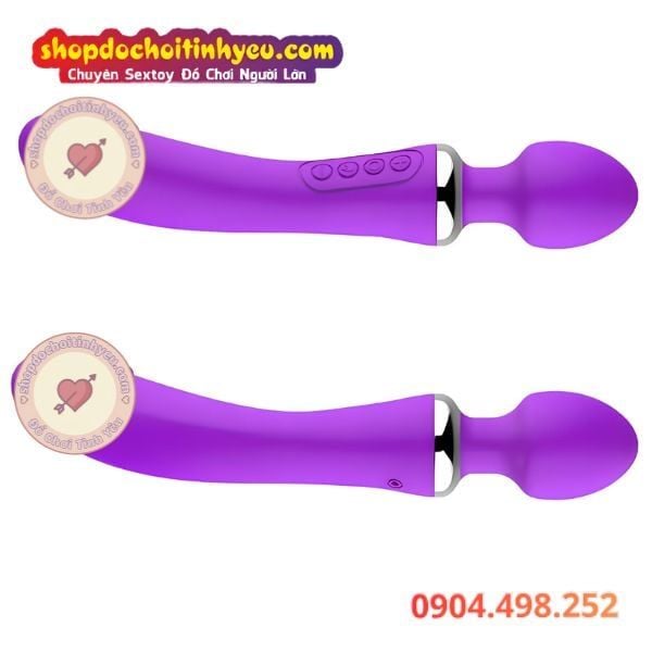 Máy Rung Thụt Tốc Độ Cao 2 Đầu Có Chế Độ Gia Nhiệt Kích Thích
