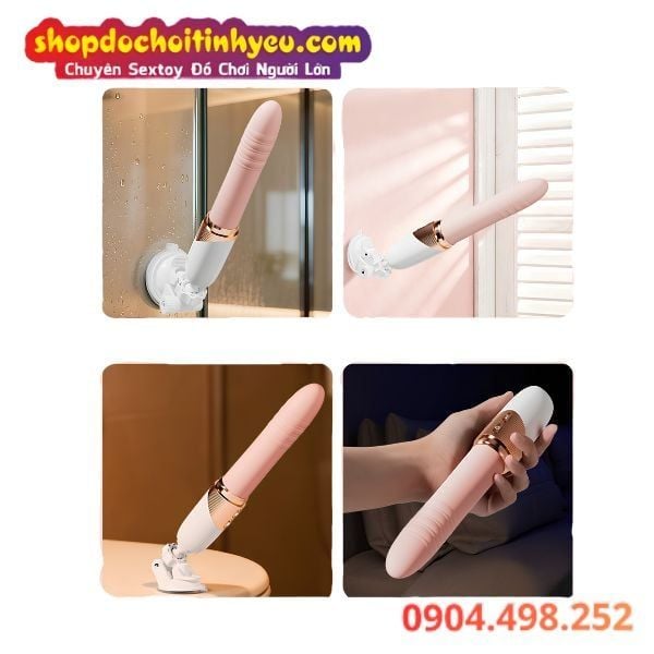 Máy Rung Thụt Tự Động Đa Tần Số Tự Sướng Cực Phê Cho Nữ JIUUY