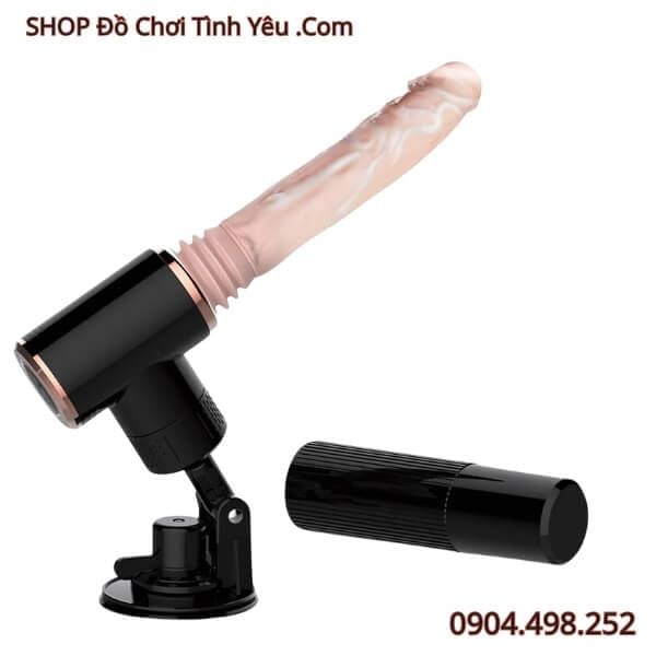 Máy Súng Dương Vật Giả Gân Nổi Rung Thụt Mạnh Có Sưởi Ấm DIBE
