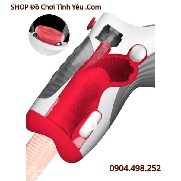 Máy Súng Thủ Dâm Hút Khí Rung Kép Mạnh Mẽ Cao Trào LETEN