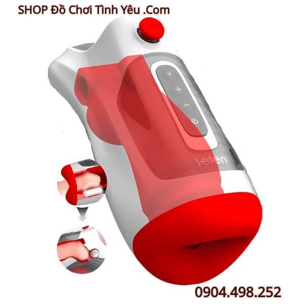 Máy Súng Thủ Dâm Hút Khí Rung Kép Mạnh Mẽ Cao Trào LETEN
