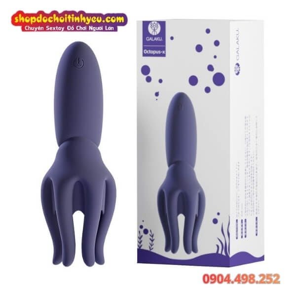 Máy Tập Quy Đầu Rung Mạnh Thiết Kế Hình Xúc Tu Bạch Tuộc