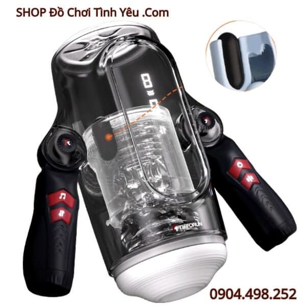 Máy Thủ Dâm Tự Động Thiết Kế Hình King Kong Có Hai Tay Cầm