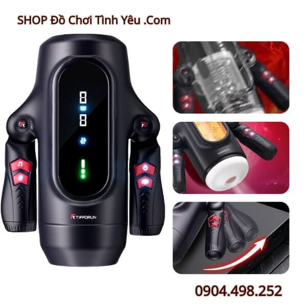 Máy Thủ Dâm Tự Động Thiết Kế Hình King Kong Có Hai Tay Cầm