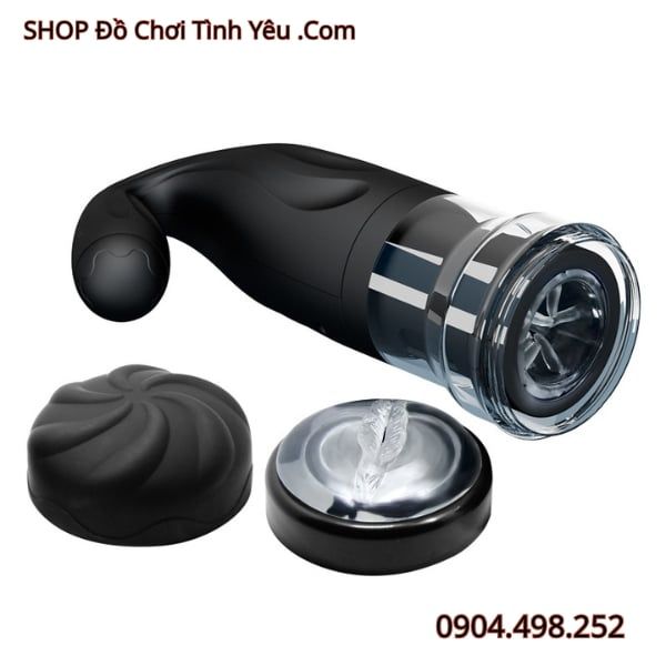 Máy Thủ Dâm Xoay Thụt Tự Động Có Tay Cầm PRETTY LOVE BRETON