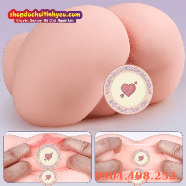 Mông âm đạo giả hậu môn 2 lỗ 1300g cô bé hồng hào chúm chím