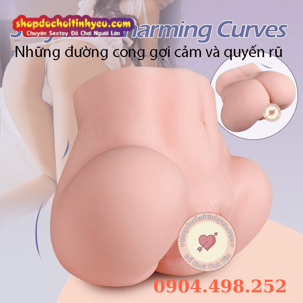 Mông âm đạo giả hậu môn 2 lỗ 1300g cô bé hồng hào chúm chím