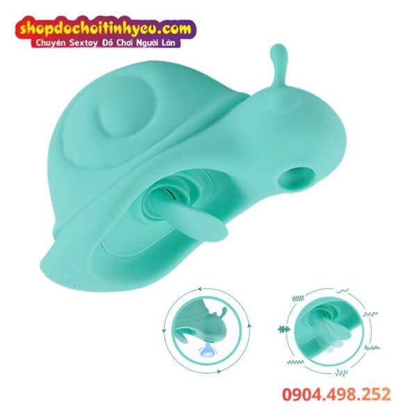 Ốc Sên Liếm Lưỡi Kết Hợp Rung Hút Kích Thích Âm Đạo Đầu Ti