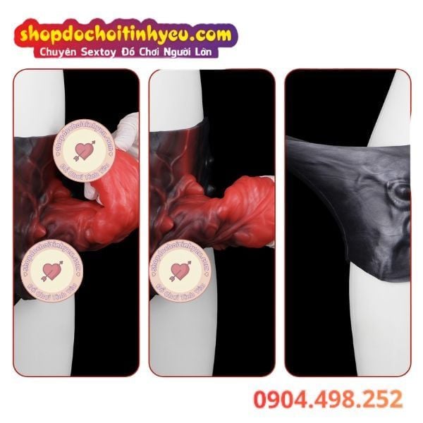 Quần Dương Vật Quái Thú Giả Rỗng Ruột Có Móng Vuốt Bao Quanh